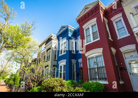 Images of residential architecture in Washington, D.C. Stock Photo