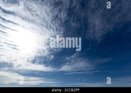 High altitude cloud formations Stock Photo