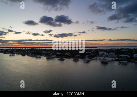 Ono Island & Perdido Key at sunset Stock Photo