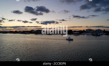 Ono Island & Perdido Key at sunset Stock Photo