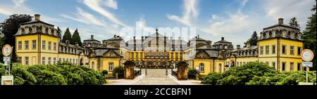 Panorama from Arolsen residential palace. Historical sight in Bad Arolsen, Hesse Stock Photo