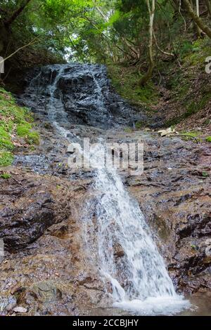 Kyoto, Japan - Otonashi Waterfall (Otonashi-no-taki) in Ohara, Kyoto
