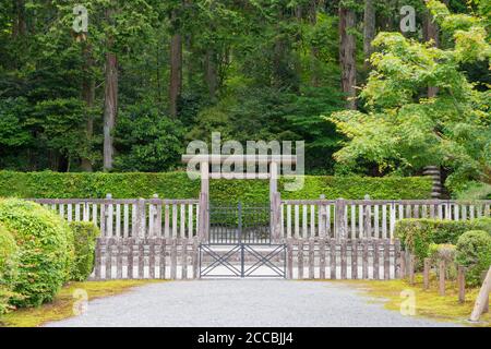 Tomb of Emperor GoToba and Emperor Juntoku in Ohara, Kyoto, Japan