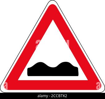 Road, sign, rough icon vector image. Can also be used for traffic signs. Suitable for web apps, mobile apps and print media. Stock Vector
