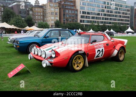 1974 Lancia Stratos HF Group 4 at the 2020 London Concours at te Honourable Artillery Company in the City of London UK Stock Photo