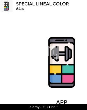 App Special lineal color icon. Illustration symbol design template for ...
