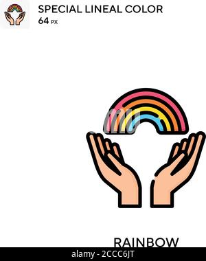 Rainbow Special lineal color icon. Illustration symbol design template ...