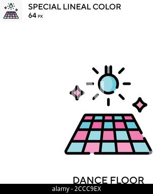 Dance floor Special lineal color vector icon. Dance floor icons for ...
