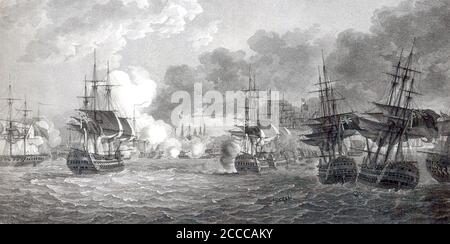 BATTLE OF COPENHAGEN 2 April 1801 Stock Photo