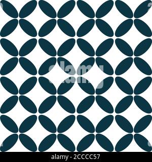 Seamless texture with oblique green ellipses Stock Vector