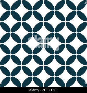 Seamless texture with oblique green ellipses Stock Vector