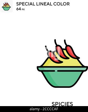 Spicies Special lineal color icon. Illustration symbol design template for web mobile UI element. Perfect color modern pictogram on editable stroke. Stock Vector