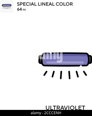 Ultraviolet Special lineal color icon. Illustration symbol design template for web mobile UI element. Perfect color modern pictogram on editable strok Stock Vector
