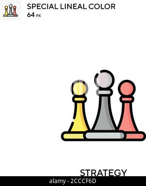 Strategy Special lineal color icon. Illustration symbol design template ...