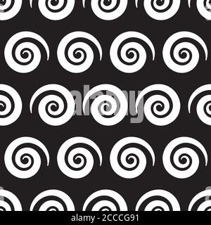 Seamless background with white spiral Stock Vector