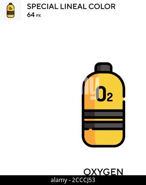 Oxygen Special lineal color icon. Illustration symbol design template for web mobile UI element. Perfect color modern pictogram on editable stroke. Stock Vector