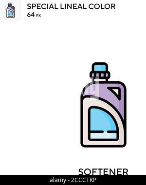 Softener Special lineal color icon. Illustration symbol design template for web mobile UI element. Perfect color modern pictogram on editable stroke. Stock Vector