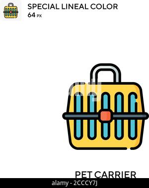 Pet-carrier Special lineal color icon. Illustration symbol design ...