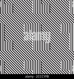 Seamless pattern with vertical black segments Stock Vector
