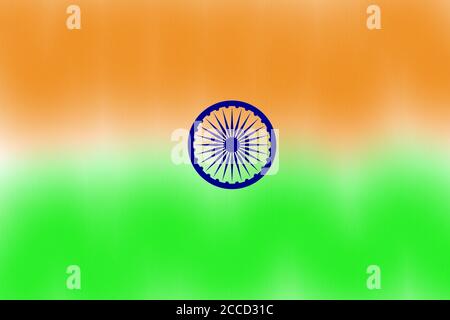 Illustration of the Indian flag for backgrounds and wallpapers Stock Photo