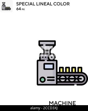 Machine learning Special lineal color icon. Illustration symbol design ...