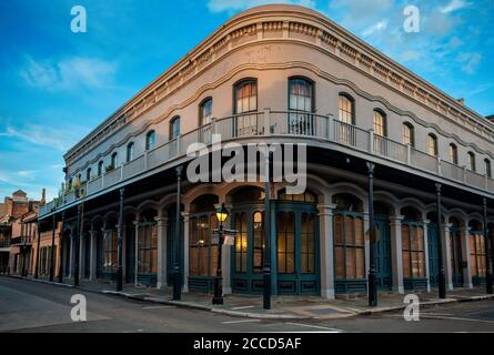 Corner of Ursulines and Royal Street in New Orleans Stock Photo