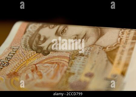 Jane Austen on ten pound note Stock Photo