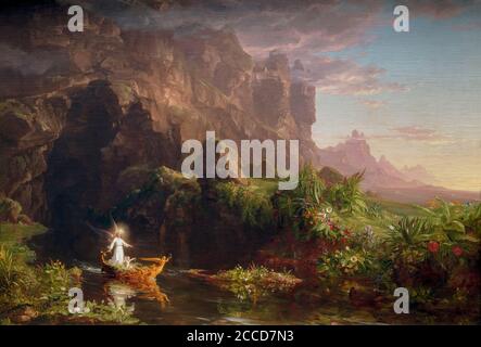 The Voyage of Life: Childhood, Thomas Cole, 1842, National Gallery of Art, Washington DC, USA, North America Stock Photo