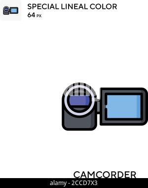 Camcorder Special lineal color icon. Illustration symbol design ...