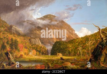 A View of the Mountain Pass Called the Notch of the White Mountains, Crawford Notch, Thomas Cole, 1839, National Gallery of Art, Washington DC, USA, N Stock Photo