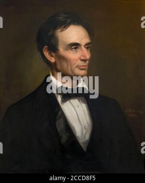 Abraham Lincoln, George Peter Alexander Healy, 1860, National Gallery of Art, Washington DC, USA, North America Stock Photo