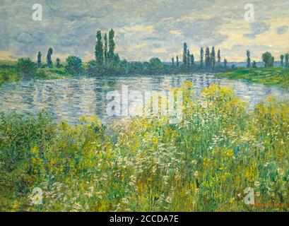 Banks of the Seine, Vetheuil, Claude Monet, 1880, National Gallery of Art, Washington DC, USA, North America Stock Photo