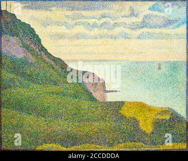 Seascape at Port-en-Bessin, Normandy, Georges Seurat, 1888, National Gallery of Art, Washington DC, USA, North America Stock Photo