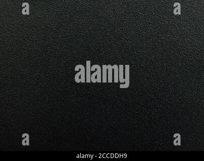 Clean rough black plastic background macro texture view Stock Photo