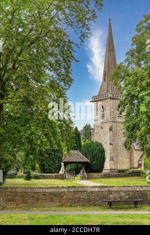 Saint Mary church in Lower Slaughter Stock Photo