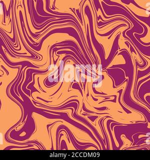 Liquid marble texture design, colorful marbling surface, vibrant abstract paint design, vector illustration Stock Vector
