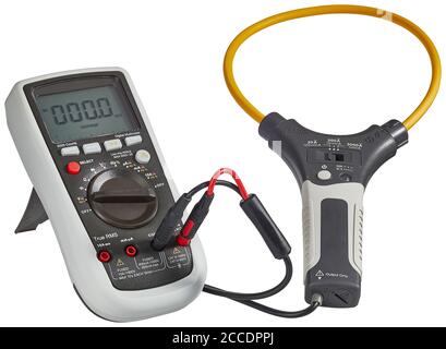 Clampmeter cut out on white background Stock Photo