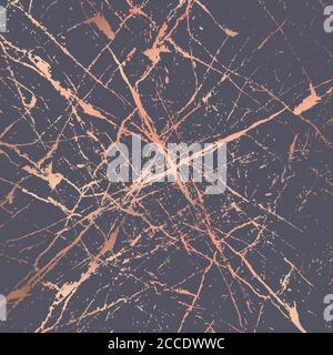 Golden splatter spots on dark, modern luxurious background, vector illustration Stock Vector