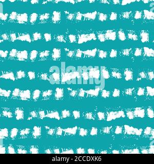 Linear geometric stripe seamless vector pattern background. Coarse painterly brush stroke striped backdrop. Hand drawn painted horizontal grunge Stock Vector