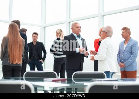 Front view of an office Stock Photo