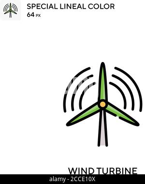 Turbine Special lineal color icon. Illustration symbol design template ...