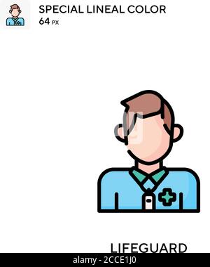 Lifeguard tower Special lineal color icon. Illustration symbol design ...