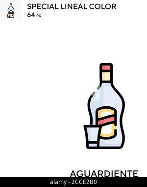 Aguardiente Special lineal color icon. Illustration symbol design template for web mobile UI element. Perfect color modern pictogram on editable strok Stock Vector