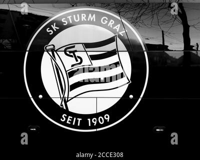 Logo of Austrian football team SK Sturm Graz - Austria Stock Photo - Alamy