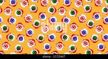 Halloween sweets, seamless digital paper pattern FOR HALLOWEEN. DESSERTS. Vector illustration Stock Vector