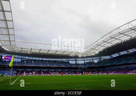 San Sebastian, Spain. 21st Aug, 2020. No fans during the UEFA Women's Champions League football match (Quarter Final) between Glasgow City and VfL Wolfsburg. Daniela Porcelli/SPP Credit: SPP Sport Press Photo. /Alamy Live News Stock Photo