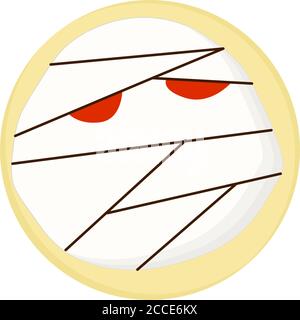 Halloween Cookies, Recipes FOR HALLOWEEN. DESSERTS. Isolated element. Vector illustration. Stock Vector
