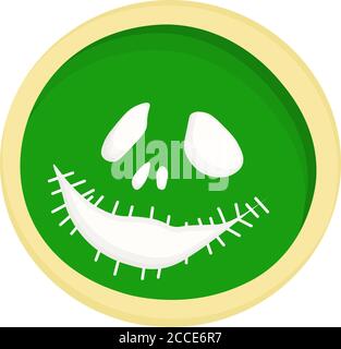 Halloween Cookies, Recipes FOR HALLOWEEN. DESSERTS. Isolated element. Vector illustration. Stock Vector