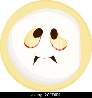 Halloween Cookies, Recipes FOR HALLOWEEN. DESSERTS. Isolated element. Vector illustration. Stock Vector