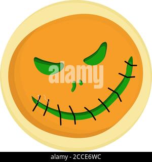 Halloween Cookies, Recipes FOR HALLOWEEN. DESSERTS. Isolated element. Vector illustration. Stock Vector